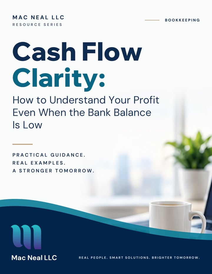 Cover of the guide Cash Flow Clarity: How to Understand Your Profit Even When the Bank Balance Is Low