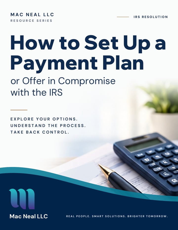 Cover of the guide How to Set Up a Payment Plan or Offer in Compromise with the IRS