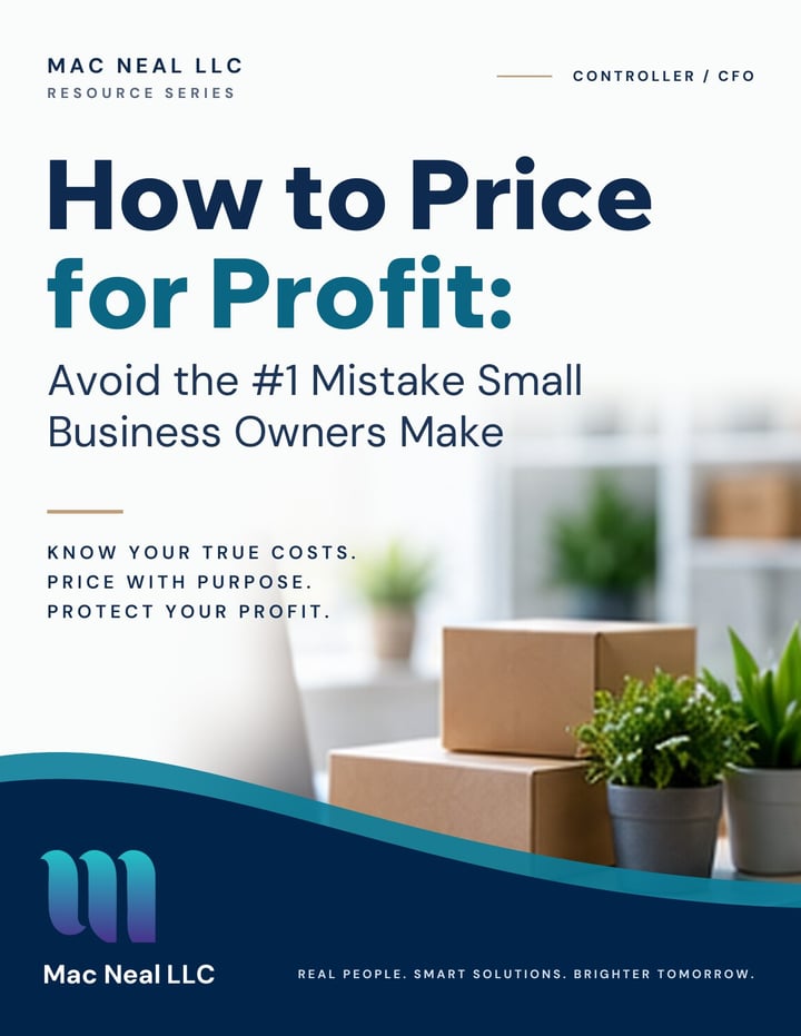 Cover of the guide How to Price for Profit: Avoid the #1 Mistake Small Business Owners Make